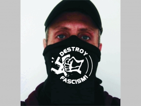 Destroy Fascism! univerzálna elastická multifunkčná šatka vhodná na prekritie úst a nosa aj na turistiku pre chladenie krku v horúcom počasí
